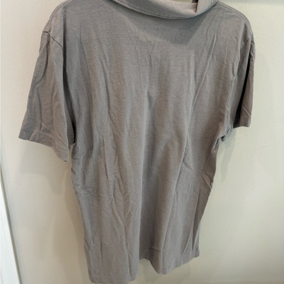Mack Weldon for daily wear light gray short sleeve polo shirt men's large L - Picture 2 of 2